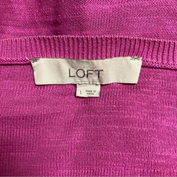 LOFT Ann Taylor Cardigan Women’s Large Sweater Preppy Businesswear Fall Winter - Picture 4 of 7